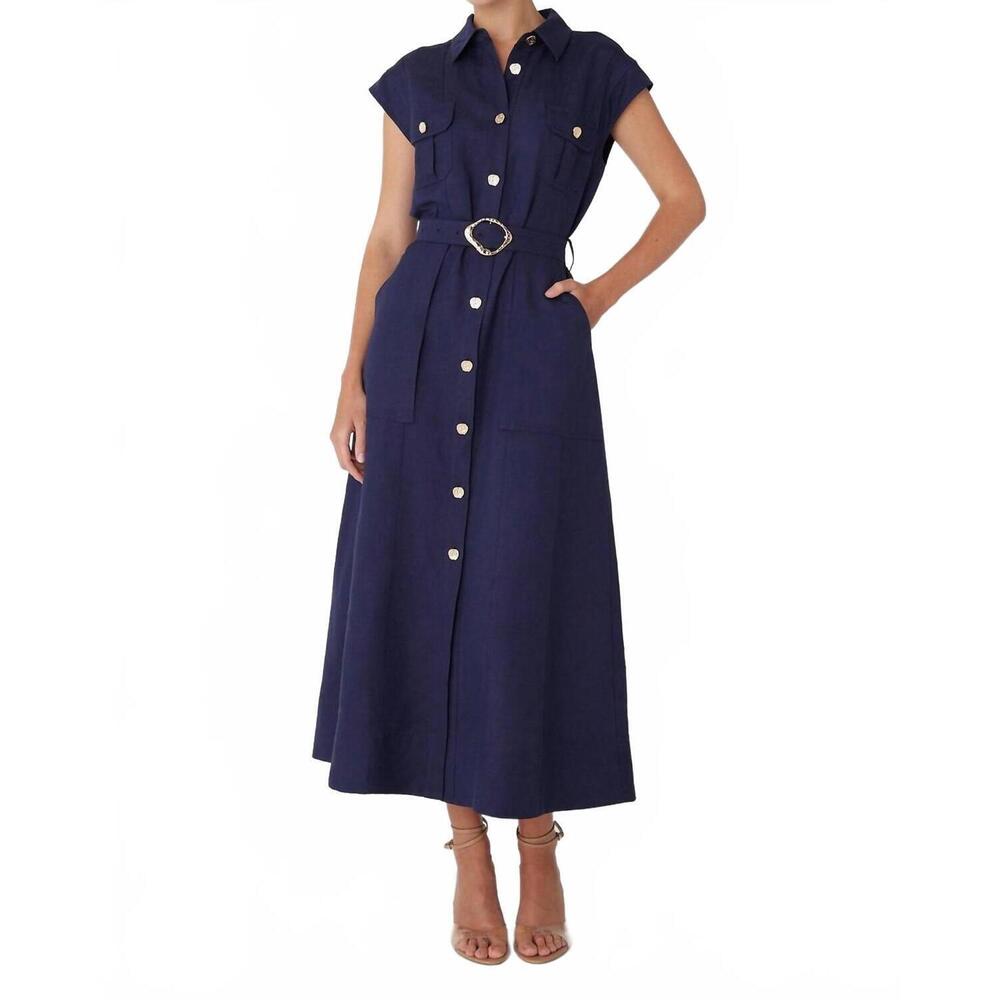NEW JS71 helsa midi dress in navy